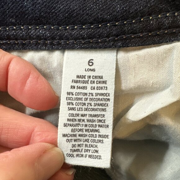 American Eagle Jeans Womens Size 6 Dark Blue Original Boot Stretch Bootcut - Picture 10 of 12